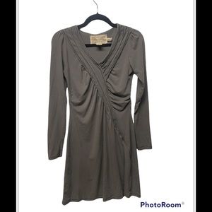 Grey Long Sleeve Dress ~ Organic Cotton